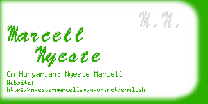 marcell nyeste business card